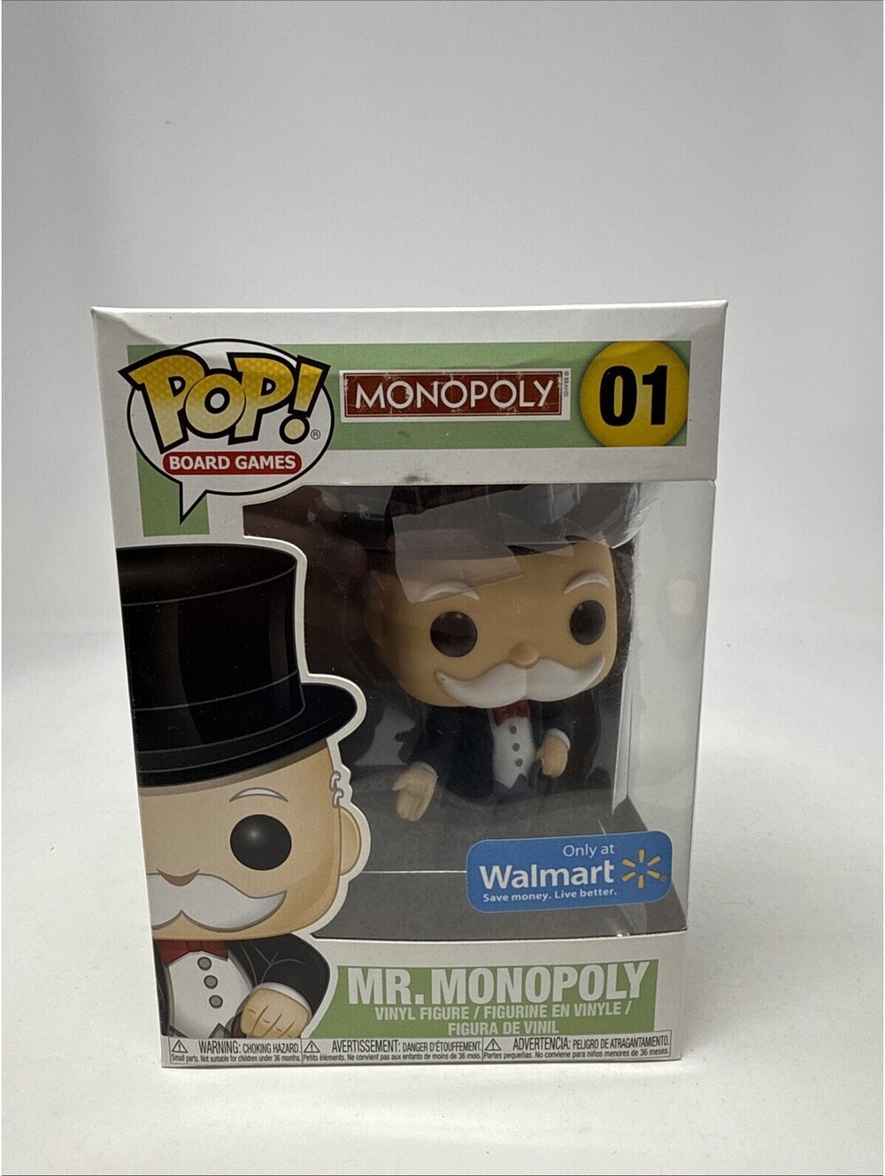 Funko Pop! Mr. Monopoly 01 Walmart Exclusive